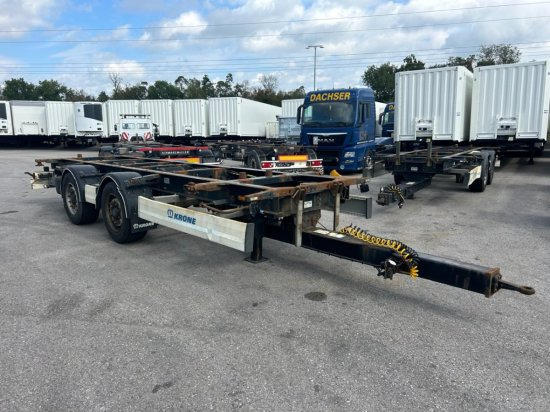 Krone ZZ/DC07 Tandem-Lafette, Standard, BPW-Achsen, Heckabstützung - Container transporter/ Swap body trailer: picture 1 Krone ZZ/DC07 Tandem-Lafette, Standard, BPW-Achsen, Heckabstützung - Container transporter/ Swap body trailer: picture 1