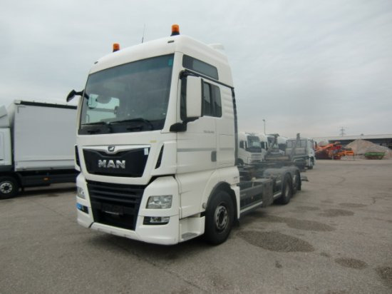 MAN TGX 26.460 XXL 6x2 Liftachse Euro 6 Unterfaltbühne - Container transporter/ Swap body truck: picture 1 MAN TGX 26.460 XXL 6x2 Liftachse Euro 6 Unterfaltbühne - Container transporter/ Swap body truck: picture 1