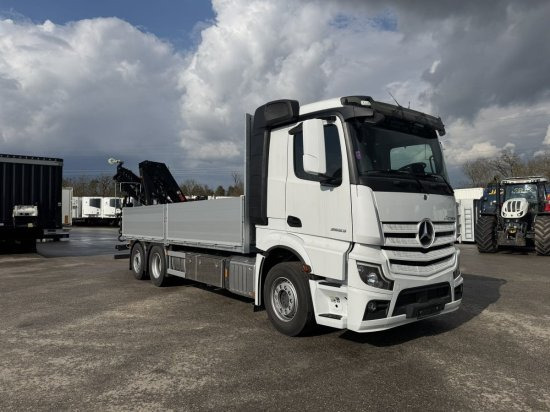 Mercedes-Benz Actros 2653, Retarder, Pritsche, Hiab Hipro 232 ES5 - Dropside/ Flatbed truck, Crane truck: picture 1 Mercedes-Benz Actros 2653, Retarder, Pritsche, Hiab Hipro 232 ES5 - Dropside/ Flatbed truck, Crane truck: picture 1
