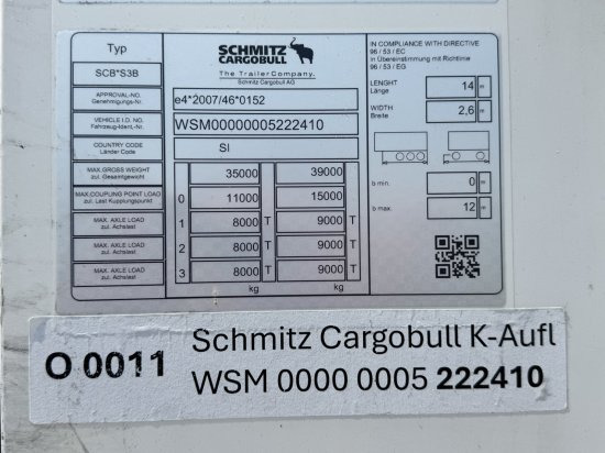 Isothermal semi-trailer Schmitz Cargobull SCB S3B Carrier VECTOR 1950 Mt Mehrere Einheiten: picture 12