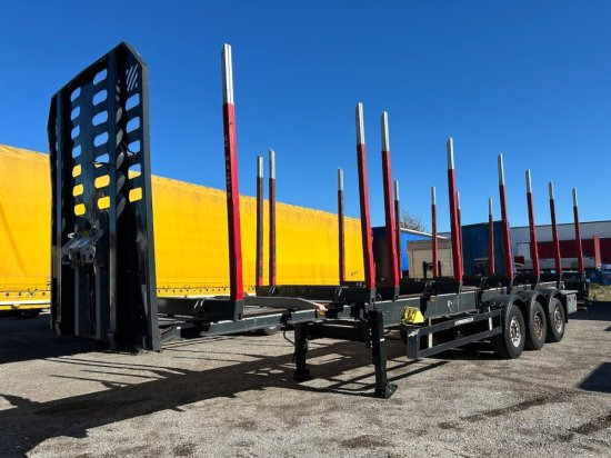 Schwarzmüller Holzauflieger, 8 Rungenpaare, SAF-Achsen, Liftachse - Timber semi-trailer: picture 1 Schwarzmüller Holzauflieger, 8 Rungenpaare, SAF-Achsen, Liftachse - Timber semi-trailer: picture 1