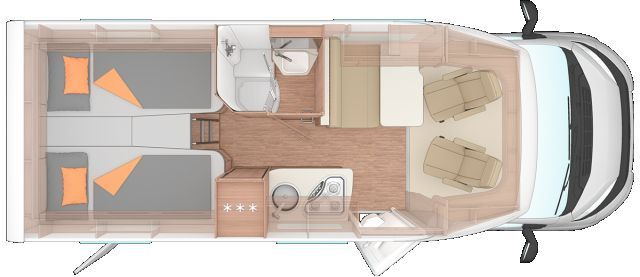 Semi-integrated motorhome Weinsberg CaraCompact 600 MEG EDITION [PEPPER] Mietfahrzeu: picture 1