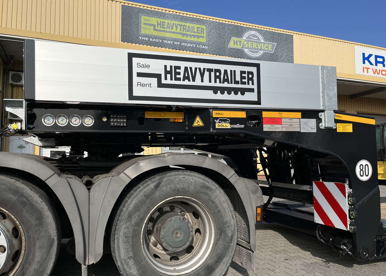 Doll 2-Achs-Tiefbett-Sattelauflieger Pantherfahrwerk - Low loader semi-trailer: picture 2 Doll 2-Achs-Tiefbett-Sattelauflieger Pantherfahrwerk - Low loader semi-trailer: picture 2