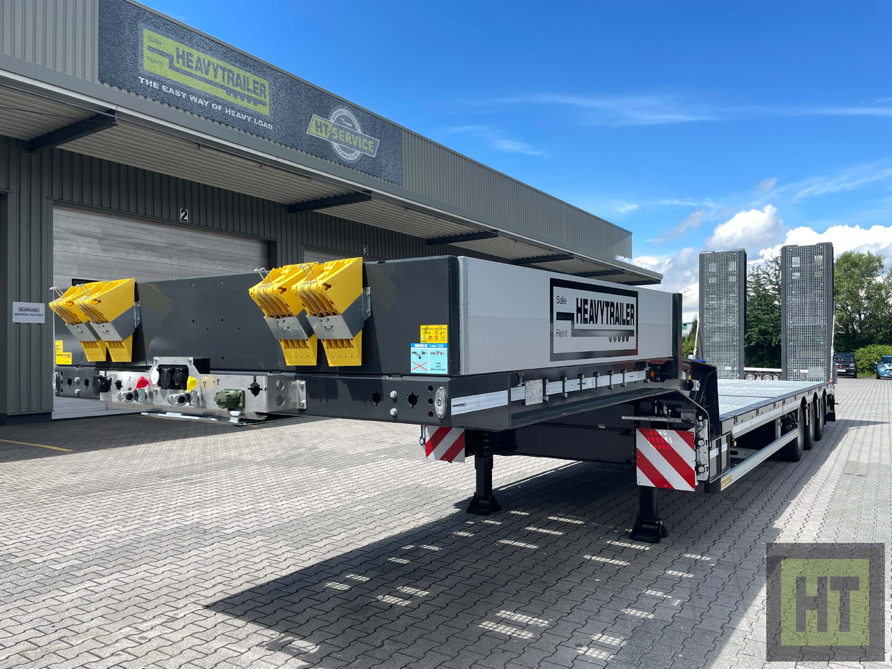 Faymonville 3-Achs-Semi-hydr.Ladeboden mit Rampen-Gitterrost - Low loader semi-trailer: picture 3 Faymonville 3-Achs-Semi-hydr.Ladeboden mit Rampen-Gitterrost - Low loader semi-trailer: picture 3