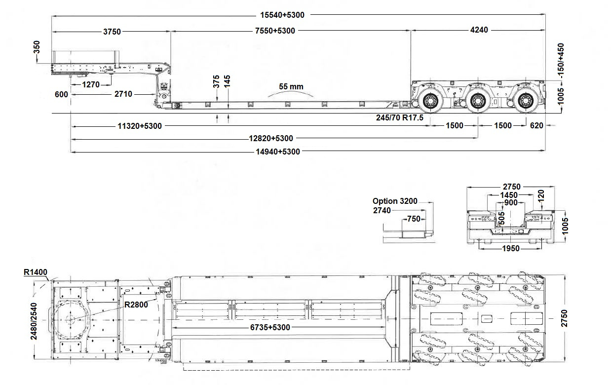New Low loader semi-trailer Faymonville 3-Achs-Tiefbett mit Pendelachsen und Bolzen-Laschenkupplung: picture 7 New Low loader semi-trailer Faymonville 3-Achs-Tiefbett mit Pendelachsen und Bolzen-Laschenkupplung: picture 7