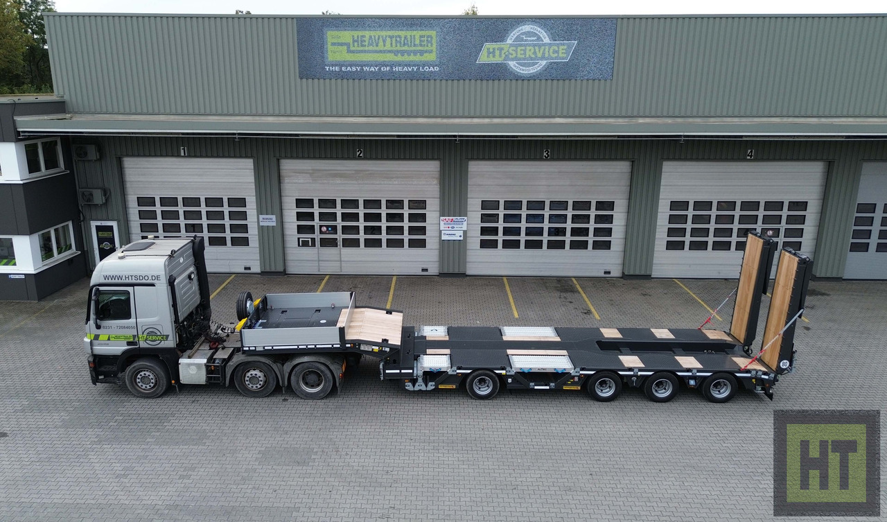 Faymonville 4-(1+3)-Achs-Tele-Semi-Radmulden-Rampen zg - Low loader semi-trailer: picture 2 Faymonville 4-(1+3)-Achs-Tele-Semi-Radmulden-Rampen zg - Low loader semi-trailer: picture 2