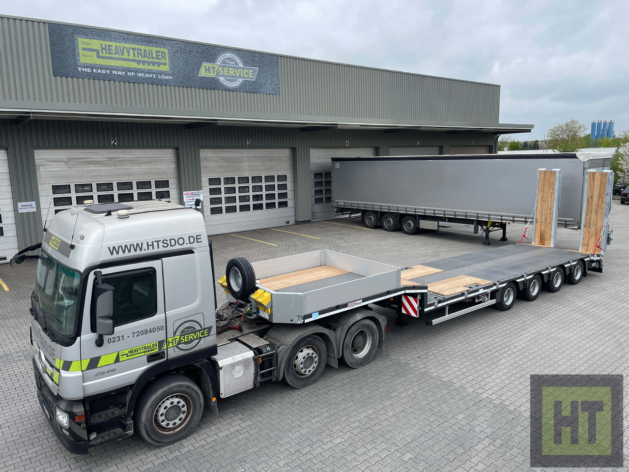 Faymonville MAX Trailer 4-Achs-Tele-Semi-Rampen-nachlaufgelenkt - Low loader semi-trailer: picture 4 Faymonville MAX Trailer 4-Achs-Tele-Semi-Rampen-nachlaufgelenkt - Low loader semi-trailer: picture 4