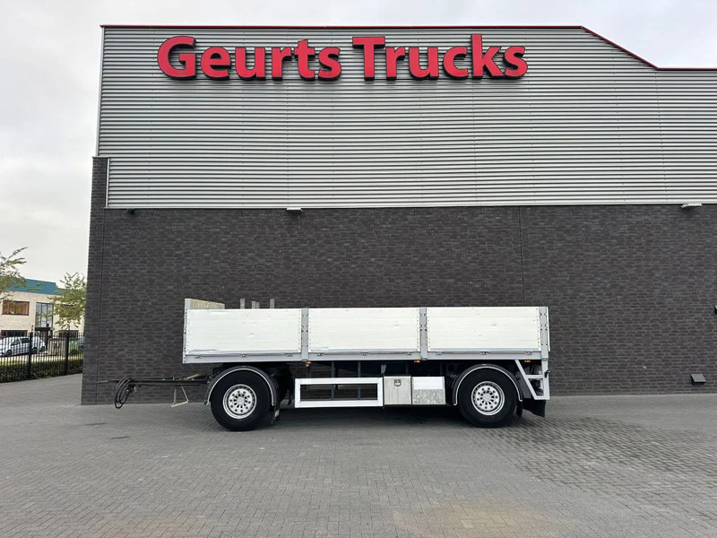 Dropside/ Flatbed trailer Kwb O4DBI2 2-ASSIGE OPEN LAADBAK MET BORDEN AANHANGWAGEN / ANHÄNGER / TRAILER: picture 1