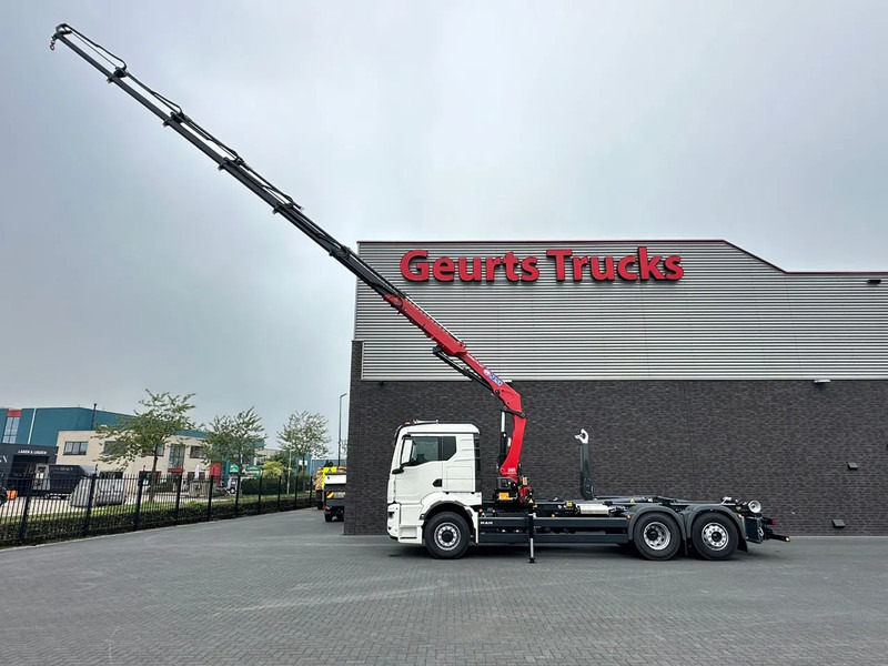 MAN TGS 26.520 6X4H-4 BL NEW MODEL + MEILLER HAAKARMSYSTEEM + HMF 2320 K6-RCS KRAAN/KRAN/CRANE/GRUA - Hook lift truck, Crane truck: picture 5 MAN TGS 26.520 6X4H-4 BL NEW MODEL + MEILLER HAAKARMSYSTEEM + HMF 2320 K6-RCS KRAAN/KRAN/CRANE/GRUA - Hook lift truck, Crane truck: picture 5