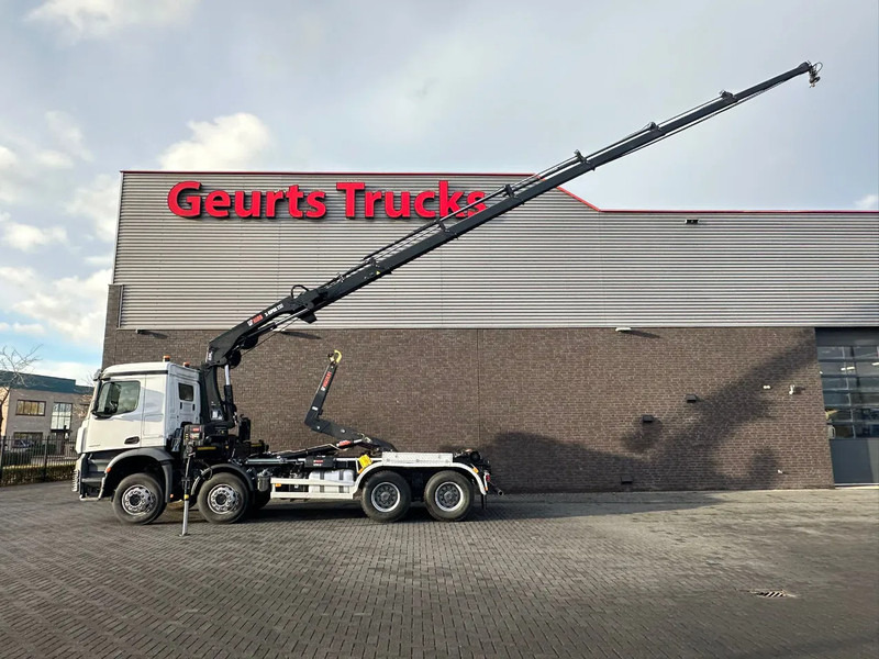 Mercedes-Benz AROCS 4148 8X4 MET MULTILIFT ULT T 21 S51 HAAKARMSYSTEEM + HIAB X-HIPRO 232 E-6 KRAAN/CRANE/KRAN/GRUA - Hook lift truck: picture 5 Mercedes-Benz AROCS 4148 8X4 MET MULTILIFT ULT T 21 S51 HAAKARMSYSTEEM + HIAB X-HIPRO 232 E-6 KRAAN/CRANE/KRAN/GRUA - Hook lift truck: picture 5
