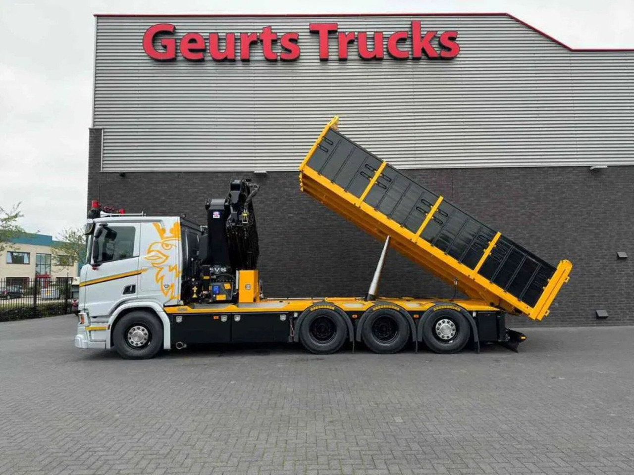 Leasing of  Scania R530 V8 NGS 8X4 TRIDEM MET HYVA 2Z KIPPER + HMF Scania R530 V8 NGS 8X4 TRIDEM MET HYVA 2Z KIPPER + HMF: picture 10