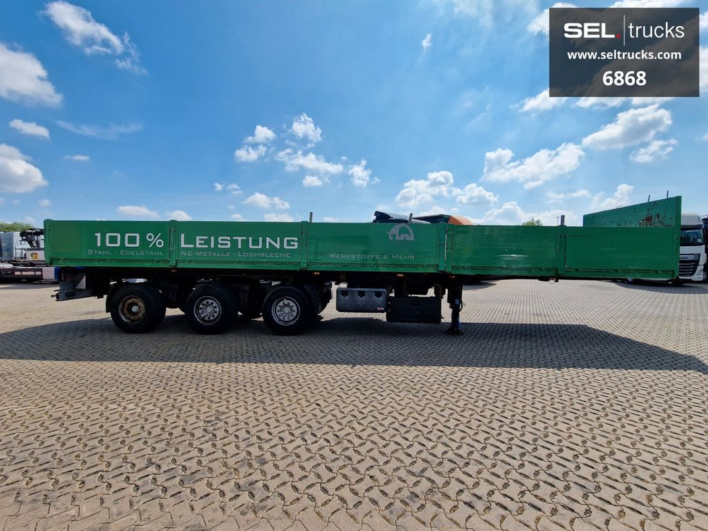 Gloria 35SA / Teleskop / Lenkachse Gloria 35SA / Teleskop /3 x Lenkachse - Dropside/ Flatbed semi-trailer: picture 4 Gloria 35SA / Teleskop / Lenkachse Gloria 35SA / Teleskop /3 x Lenkachse - Dropside/ Flatbed semi-trailer: picture 4