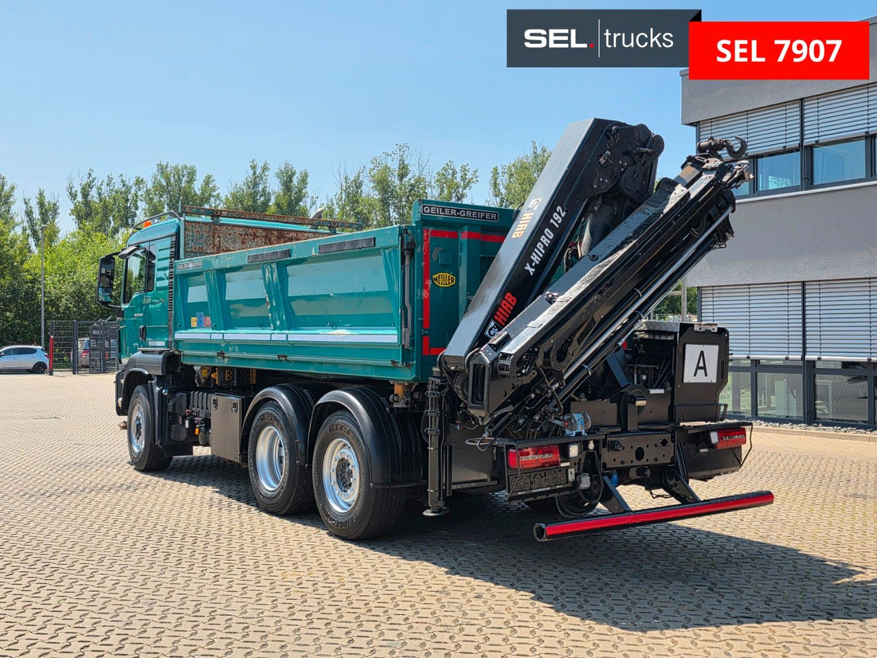MAN TGS 28.480 6X4H-4 BL /HIAB /Fernbed. / Lenkachse - Tipper: picture 1 MAN TGS 28.480 6X4H-4 BL /HIAB /Fernbed. / Lenkachse - Tipper: picture 1