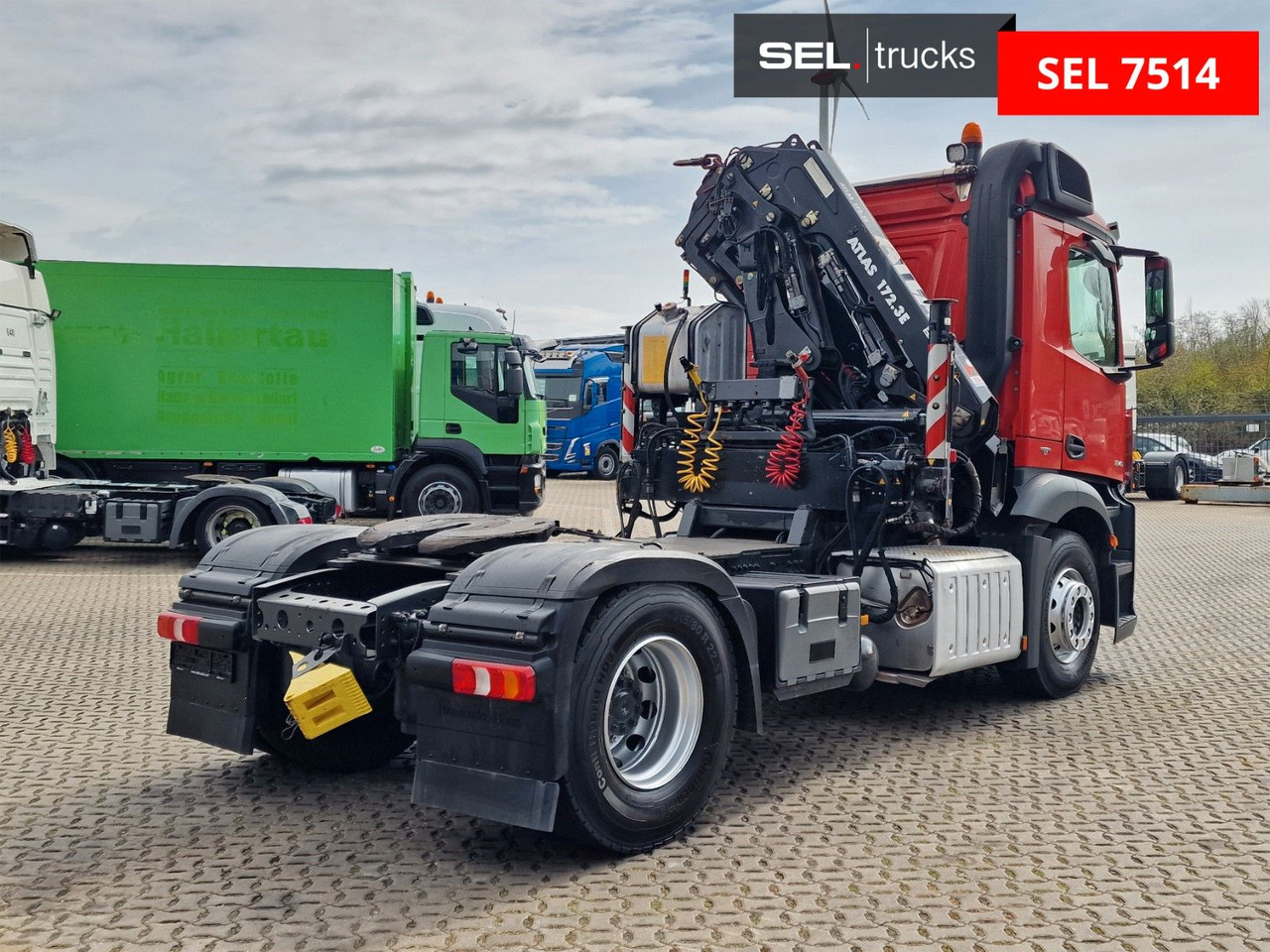 Tractor unit Mercedes-Benz Antos 1843 / Atlas 172.3E-A4 / KRAN: picture 6 Tractor unit Mercedes-Benz Antos 1843 / Atlas 172.3E-A4 / KRAN: picture 6