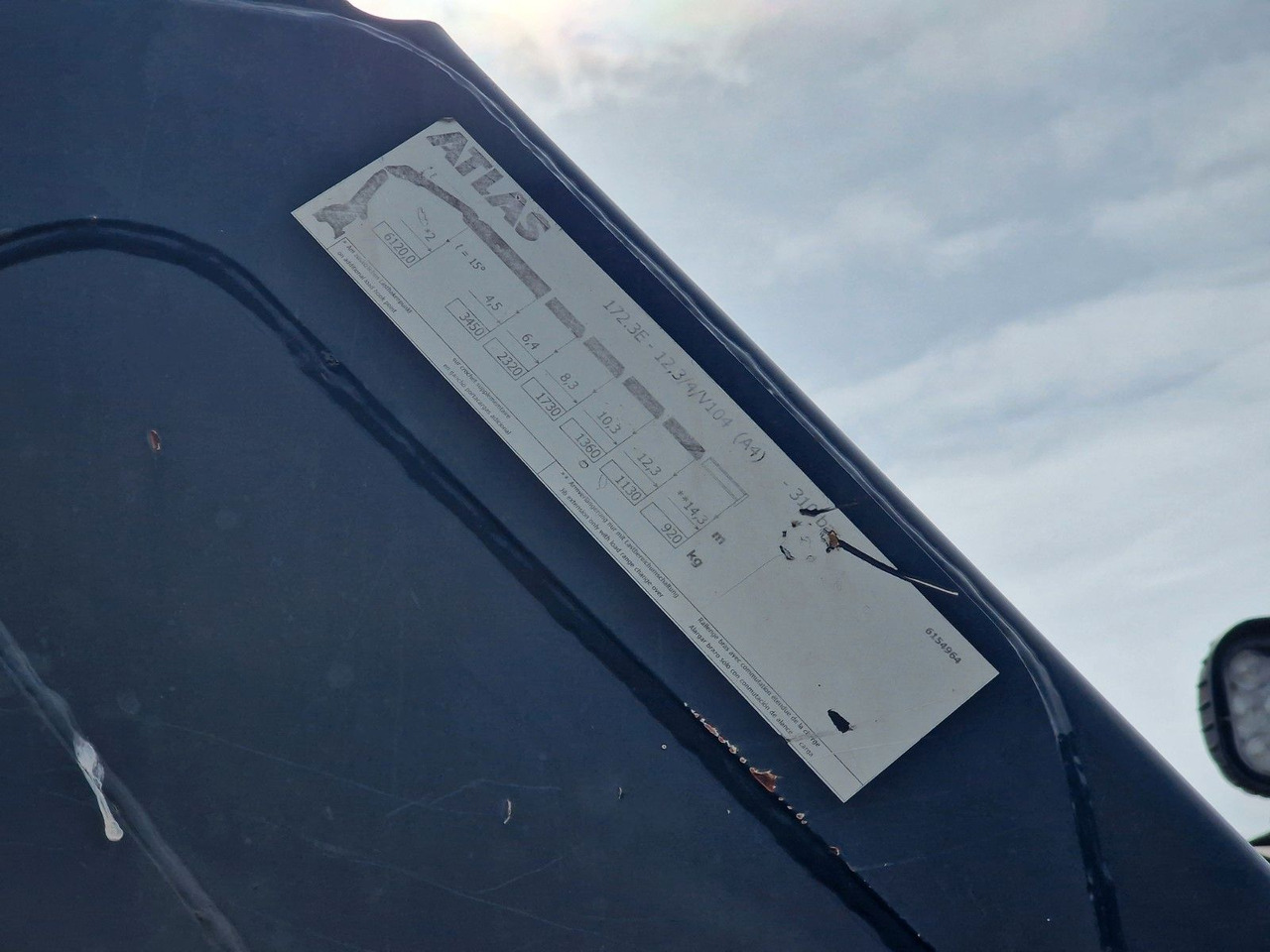 Tractor unit Mercedes-Benz Antos 1843 / Atlas 172.3E-A4 / KRAN: picture 12 Tractor unit Mercedes-Benz Antos 1843 / Atlas 172.3E-A4 / KRAN: picture 12