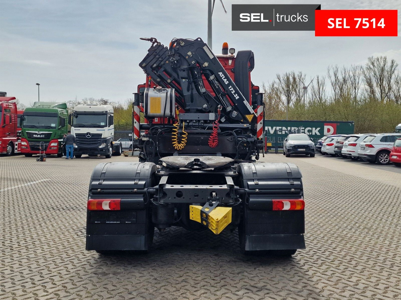 Tractor unit Mercedes-Benz Antos 1843 / Atlas 172.3E-A4 / KRAN: picture 7 Tractor unit Mercedes-Benz Antos 1843 / Atlas 172.3E-A4 / KRAN: picture 7