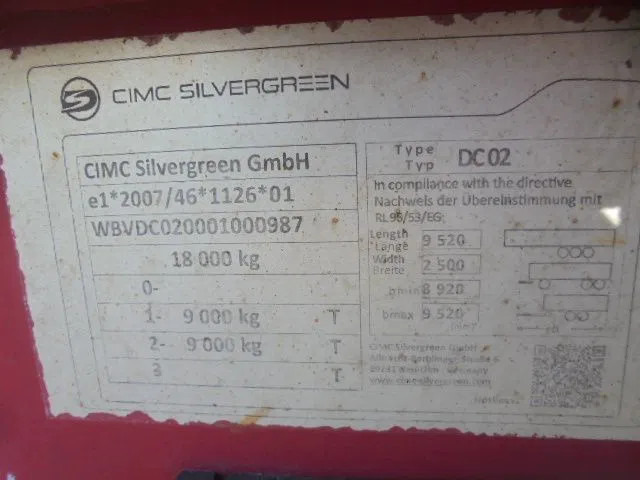 Container transporter/ Swap body trailer CIMC DC 02: picture 9