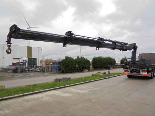 Dropside/ Flatbed truck, Crane truck DAF CF 85.360 6X2 GESTUURDE AS: picture 12