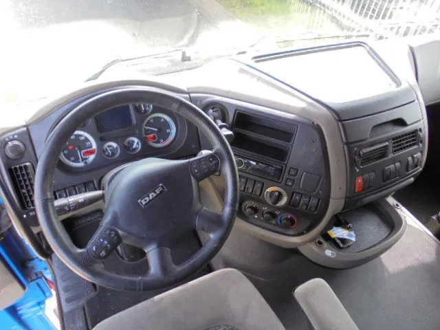 Interior photo 1: Curtainsider truck DAF XF 105 FAK 410 8X2 TRIPLE APK TUV 02-2025