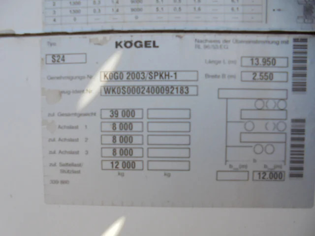 Closed box semi-trailer Kögel S***24: picture 6