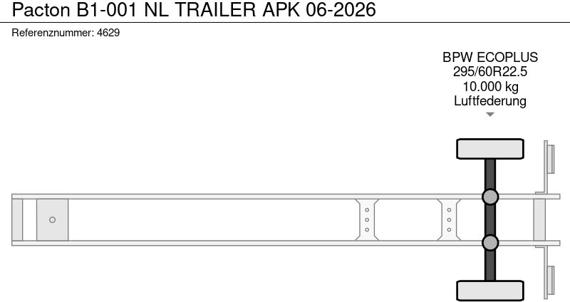 Curtainsider semi-trailer Pacton B1-001 NL TRAILER APK 06-2026: picture 19