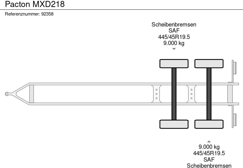 Closed box trailer Pacton MXD218: picture 11