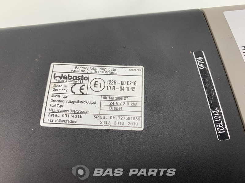 Webasto AirTop 2000 ST Standkachel 21017324 - Heating/ Ventilation for Truck: picture 3 Webasto AirTop 2000 ST Standkachel 21017324 - Heating/ Ventilation for Truck: picture 3