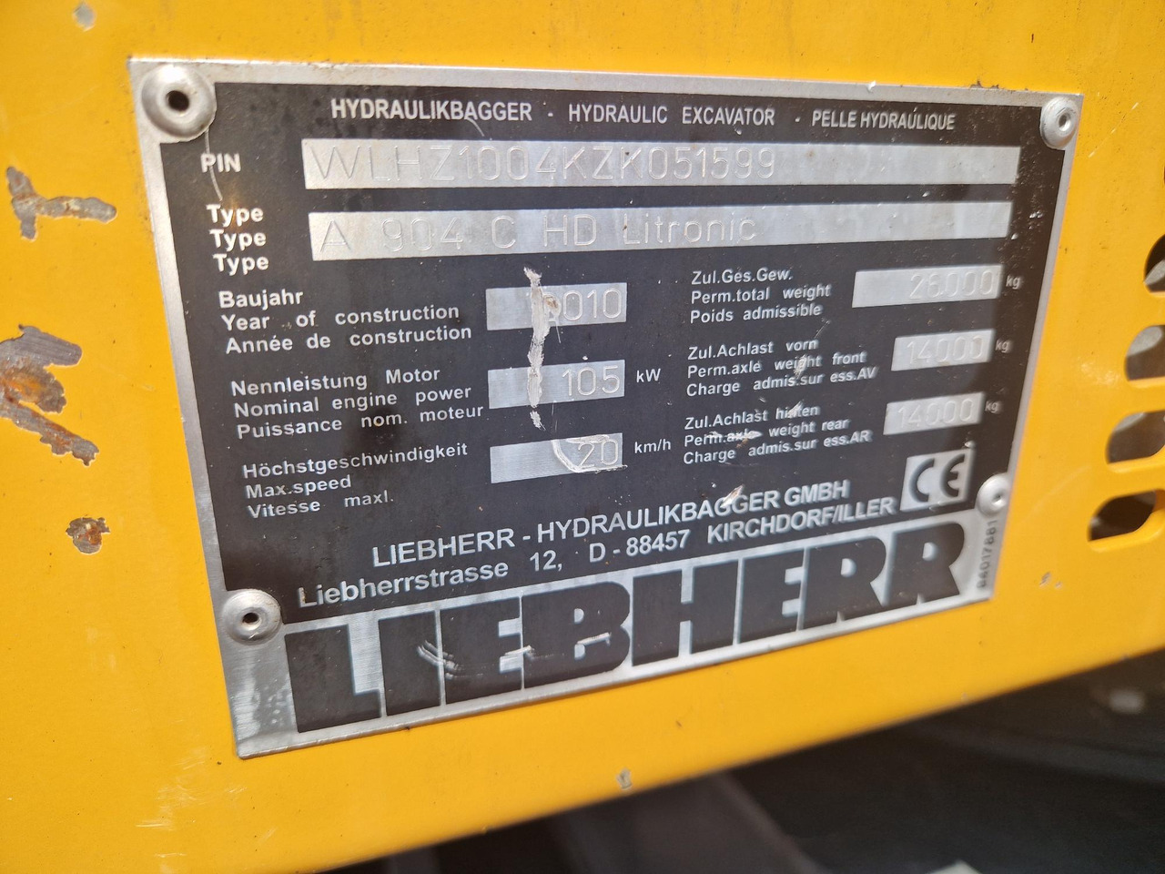 Waste/ Industry handler LIEBHERR A904C (2010): picture 6 Waste/ Industry handler LIEBHERR A904C (2010): picture 6