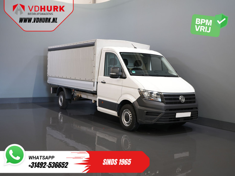 Volkswagen Crafter 35 2.0 TDI 180 pk DSG Aut. BPM VRIJ! 430x203 Open laadbak/ Schuifzeil/ Huif/ Climate/ Adapt. Cruise/ Camera/ Carplay - Open body delivery van: picture 1 Volkswagen Crafter 35 2.0 TDI 180 pk DSG Aut. BPM VRIJ! 430x203 Open laadbak/ Schuifzeil/ Huif/ Climate/ Adapt. Cruise/ Camera/ Carplay - Open body delivery van: picture 1