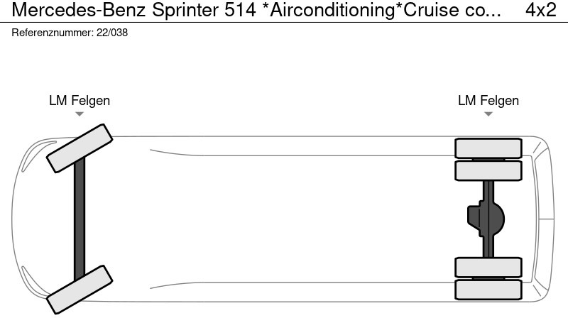 Box van Mercedes-Benz Sprinter 514 *Airconditioning*Cruise control*Zijwindassistent*laadbrug: picture 12
