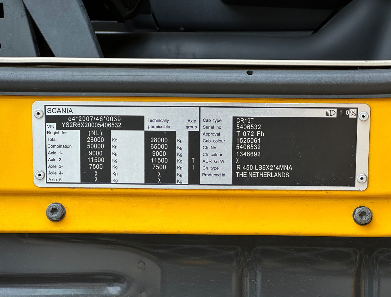 Refrigerator truck Scania R450 Retarder TRS Cooling Heiwo Isolated Boxes Tail Lift NL-Combi: picture 30