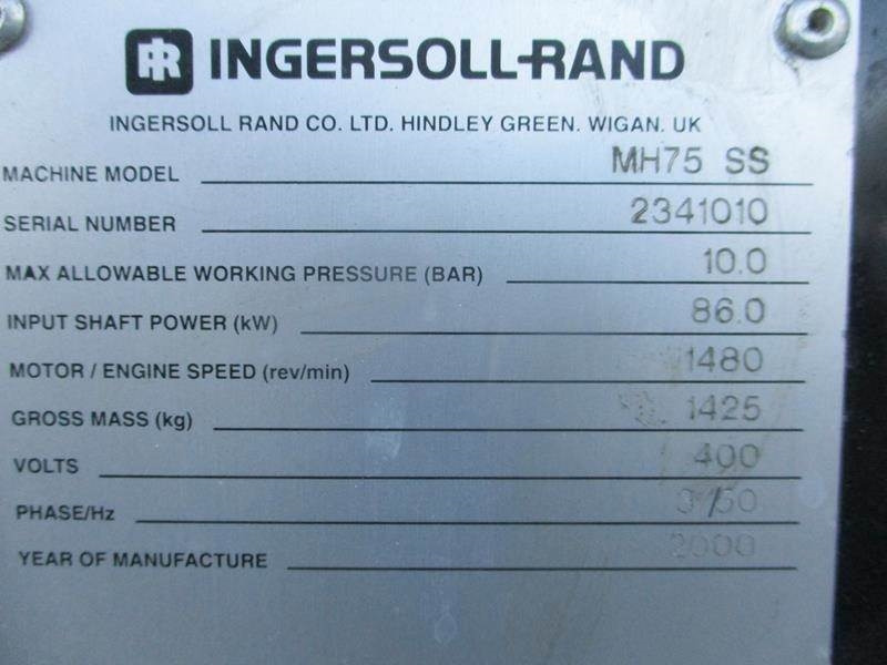 Air compressor Ingersoll Rand MH 75 SS: picture 10 Air compressor Ingersoll Rand MH 75 SS: picture 10