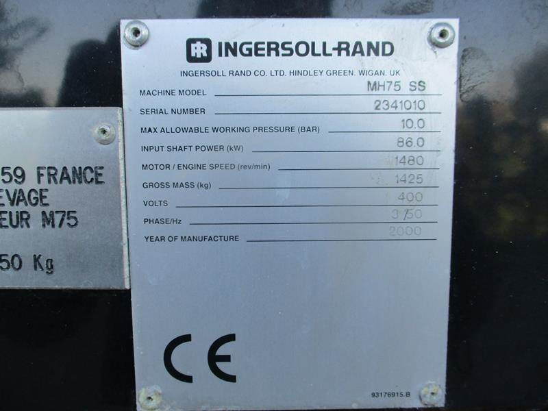 Air compressor Ingersoll Rand MH 75 SS: picture 9 Air compressor Ingersoll Rand MH 75 SS: picture 9