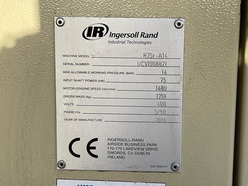 Ingersoll Rand R 75I - A14 - Air compressor: picture 3 Ingersoll Rand R 75I - A14 - Air compressor: picture 3