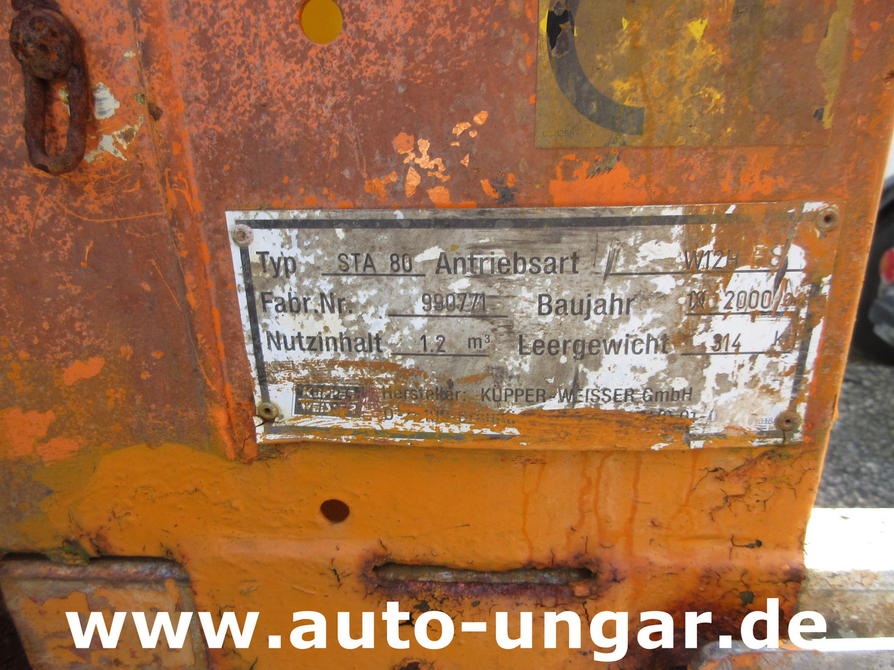 Küpper-Weisser STA80 W12H 1.2m³ Salzstreuer + Sole - Utility/ Special vehicle: picture 3 Küpper-Weisser STA80 W12H 1.2m³ Salzstreuer + Sole - Utility/ Special vehicle: picture 3