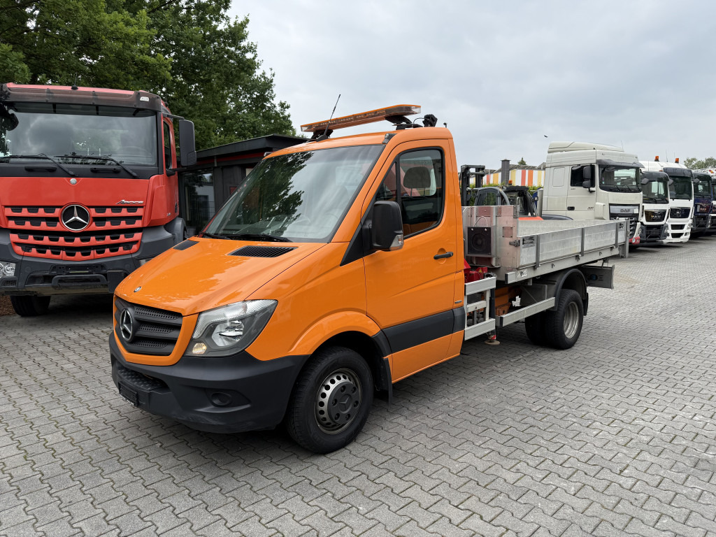 Mercedes-Benz Sprinter 516 Kipper mit Kran HMF 270 - Tipper van: picture 1 Mercedes-Benz Sprinter 516 Kipper mit Kran HMF 270 - Tipper van: picture 1