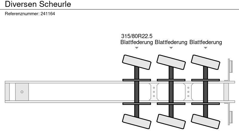 Low loader semi-trailer Diversen Scheurle: picture 10 Low loader semi-trailer Diversen Scheurle: picture 10