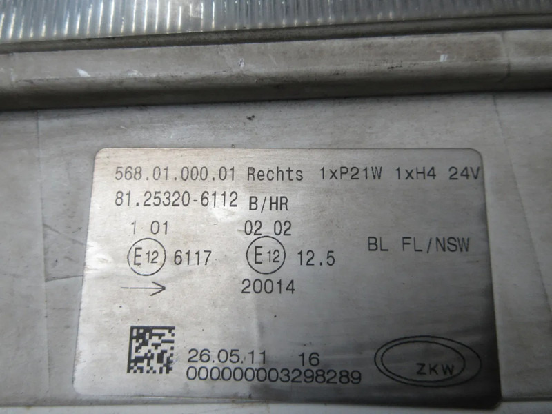 Fog light for Truck MAN 81.25320-6111/6091//81.25320-6112//6092 MISTLAMP R+L NIEUWE & GEBRUIKT EURO 3: picture 11