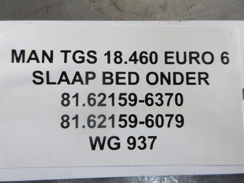 Cab and interior for Truck MAN 81.62159-6370 //81.62159-6079 ONDER BED TGS EURO 6 18.420 MODEL 2018: picture 7