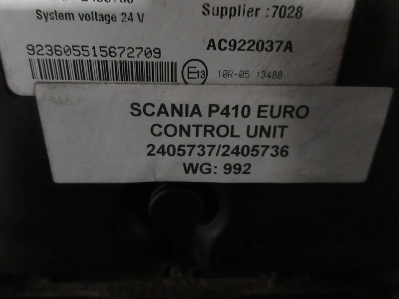Scania 2405737//2405736//2907447 // ESTA1 MODULEN P 410 8X2 NGS - Electrical system for Truck: picture 4 Scania 2405737//2405736//2907447 // ESTA1 MODULEN P 410 8X2 NGS - Electrical system for Truck: picture 4