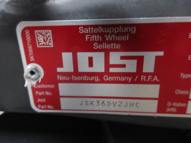 Jost 2245146 JOST  JSK 36 D G50-X D 152 SCHOTEL DAF XF 480 MODEL 2021 - Fifth wheel coupling for Truck: picture 5 Jost 2245146 JOST  JSK 36 D G50-X D 152 SCHOTEL DAF XF 480 MODEL 2021 - Fifth wheel coupling for Truck: picture 5