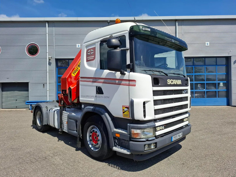 Scania 124G-420 / RETARDER / PALFINGER PK32080 / DOUBLE TANK / AIRCO / GOOD CONDITION / MANUAL / EURO-3 / 2004 - Crane truck: picture 4 Scania 124G-420 / RETARDER / PALFINGER PK32080 / DOUBLE TANK / AIRCO / GOOD CONDITION / MANUAL / EURO-3 / 2004 - Crane truck: picture 4