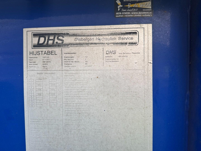 Crane truck Scania P320 HMF 835 2 x Hydraulik, Remote: picture 17