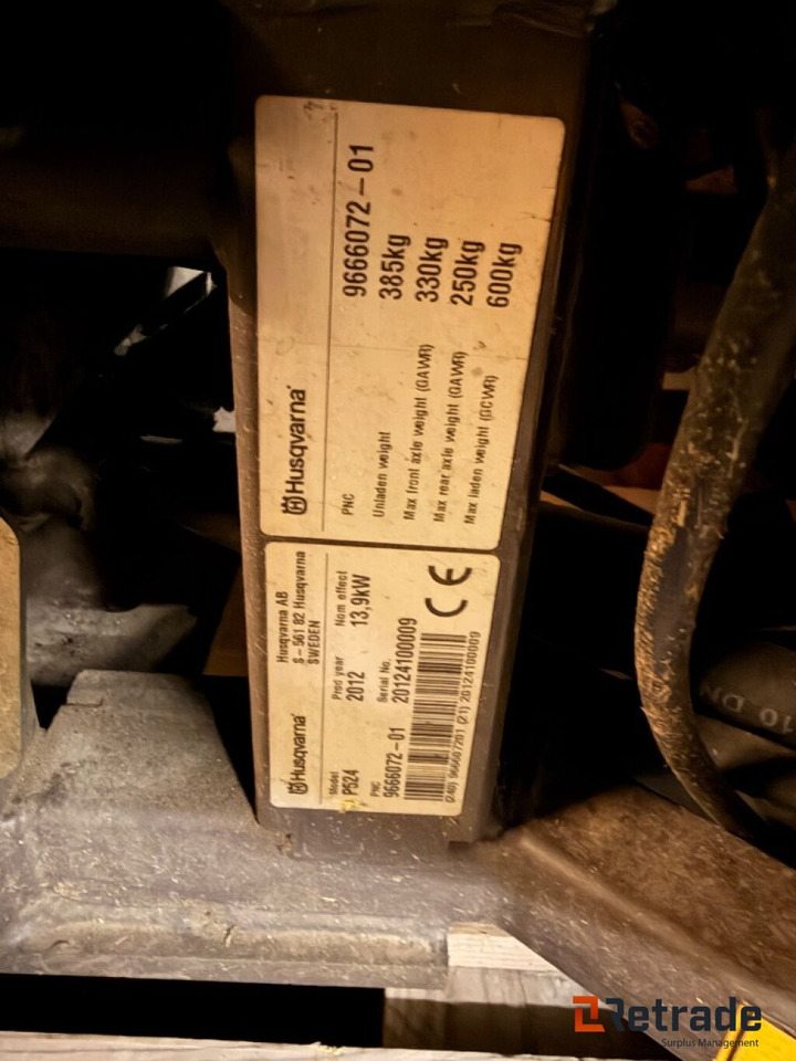 Garden mower 2 stk Husqvarna P524 repobjekter: picture 6