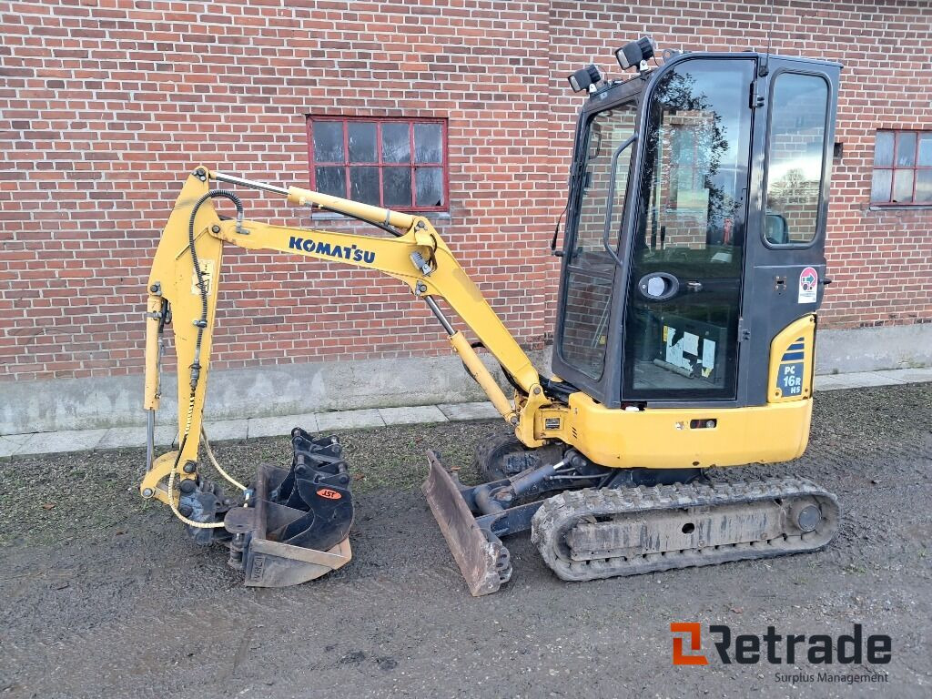 Minigraver Komatsu PC16R-3HS Lavt timetal! - Mini excavator: picture 2 Minigraver Komatsu PC16R-3HS Lavt timetal! - Mini excavator: picture 2