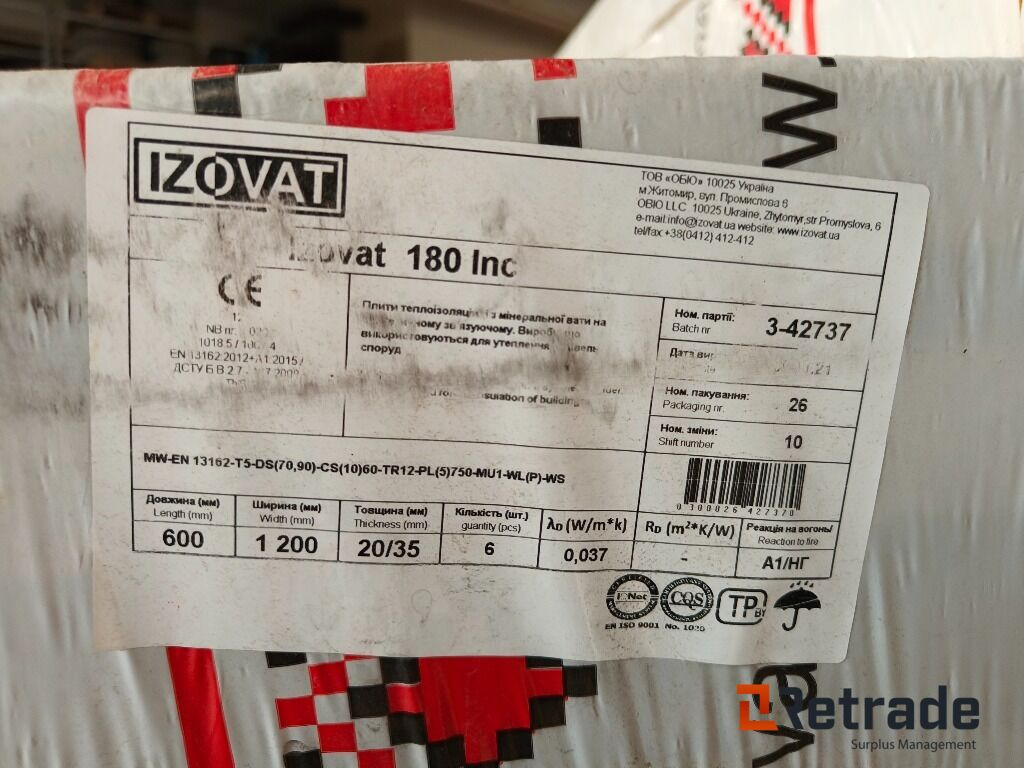 Technonicol Takisolasjon, sirka 120m2 - Tool/ Equipment: picture 2 Technonicol Takisolasjon, sirka 120m2 - Tool/ Equipment: picture 2