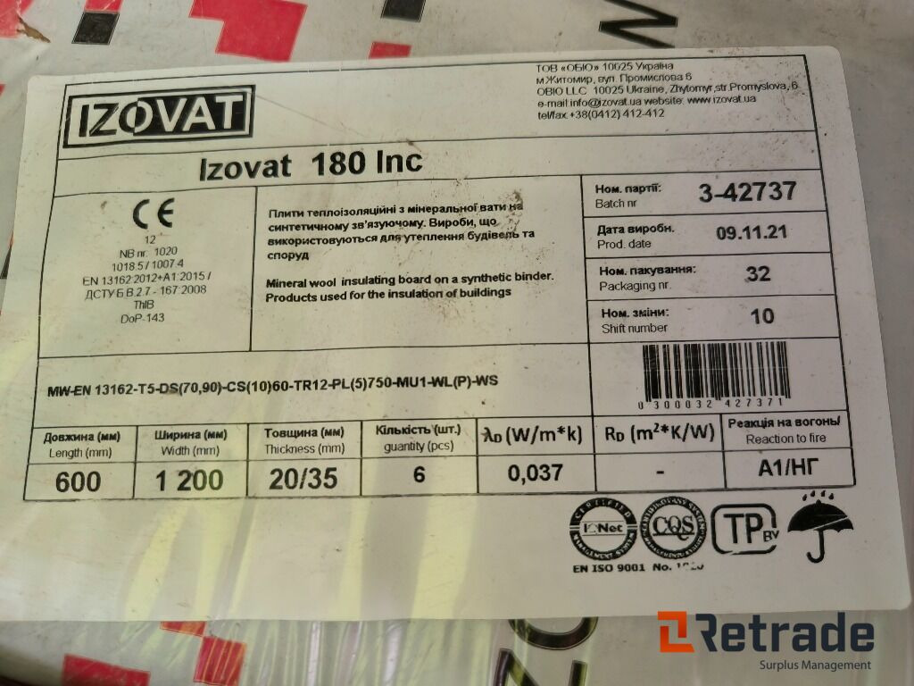 Technonicol Takisolasjon, sirka 120m2 - Tool/ Equipment: picture 4 Technonicol Takisolasjon, sirka 120m2 - Tool/ Equipment: picture 4