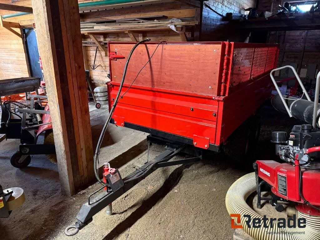 Traktor/Atv tilhenger med hydraulisk tipp - Dropside/ Flatbed trailer: picture 1 Traktor/Atv tilhenger med hydraulisk tipp - Dropside/ Flatbed trailer: picture 1