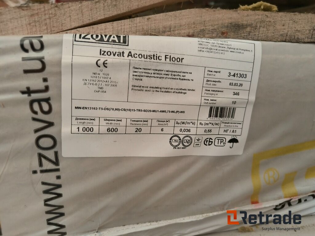 Trinnlydplate 330m2, 1000x600x20mm - Tool/ Equipment: picture 5 Trinnlydplate 330m2, 1000x600x20mm - Tool/ Equipment: picture 5