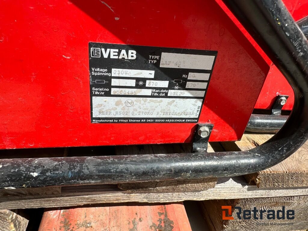 Leasing of VEAB LAF40 2 stk Varme blæser VEAB LAF40 2 stk Varme blæser: picture 8 Leasing of VEAB LAF40 2 stk Varme blæser VEAB LAF40 2 stk Varme blæser: picture 8